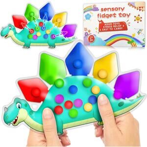 Dinosaur Color Sorting Sensory Toy Gift for  Activities Fine Motor Matching